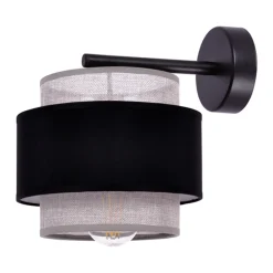 Sklep Kaja Kinkiet w kolorze czerni i szarości, do sypialni K-5174 z serii ETELA