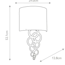 Sklep Kaja Kinkiet w kolorze kości słoniowej CURTIS-MEDIUM-PC z serii CURTIS