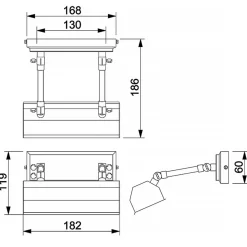 Sklep Kaja Kinkiet w kolorze polerowanego niklu CHAWTON-PLS-PN z serii CHAWTON