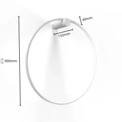 Sklep Kaja Kinkiet w kształcie koła 90cm do łazienki LP-999/1W L WH MIRROR