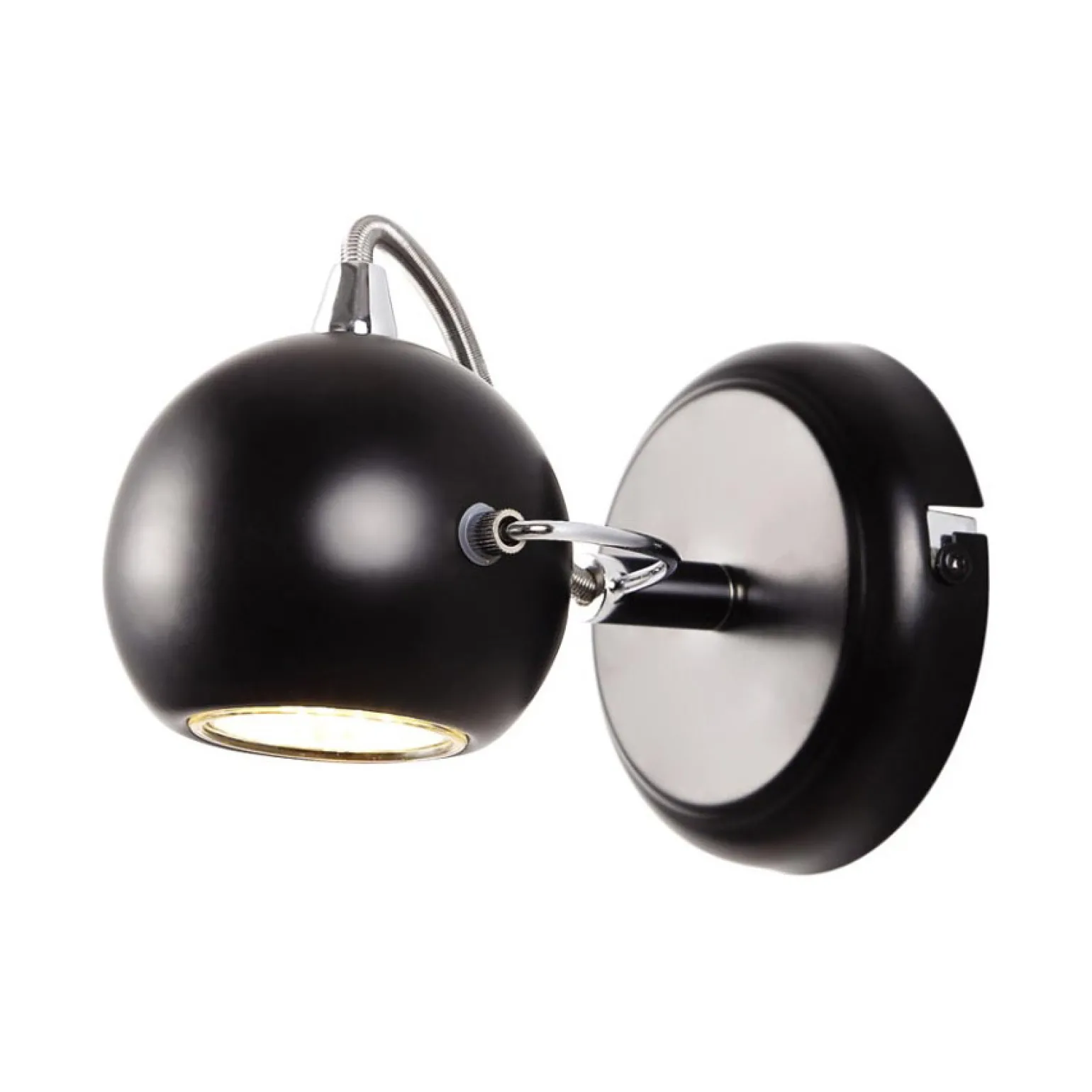 Sklep Kaja Kinkiet w kształcie kuli K-8002/1 BK SALVA BLACK | Kaja Oświetlenie