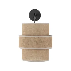 Sklep Kaja Kinkiet w stylu boho, naturalny abażur TK 5400 CALISTO JUTA | Kaja