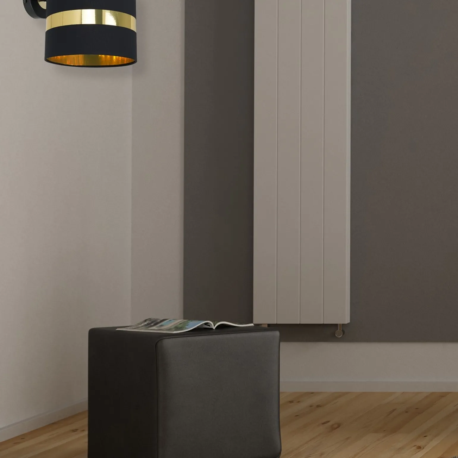 Sklep Kaja Kinkiet z abażurem, kolor czerni i złota MLP6317 z serii PALMIRA | Kaja Oświetle