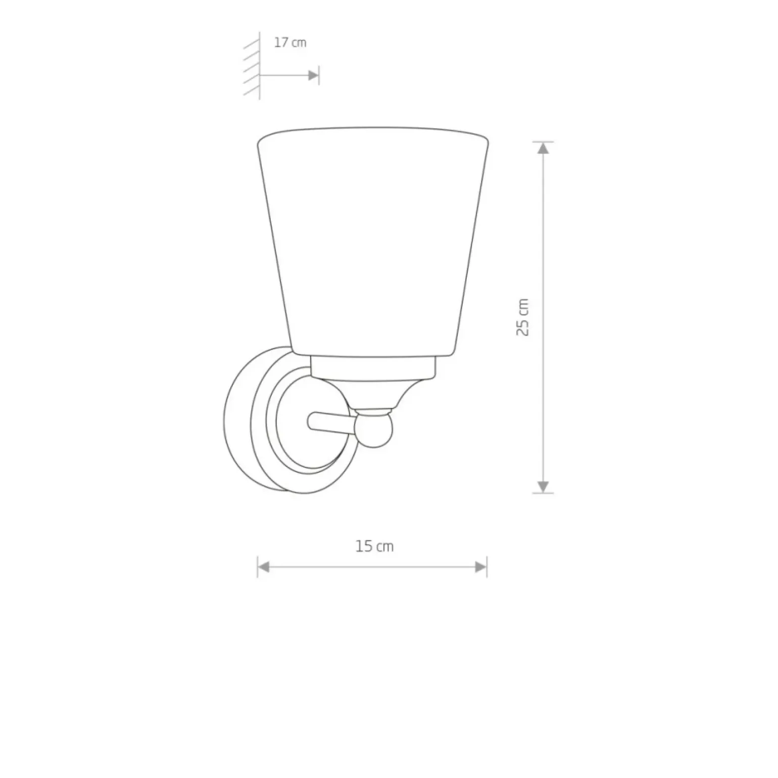 Sklep Kaja Kinkiet z abażurem, w kształcie ściętego stożka 9353 | Kaja