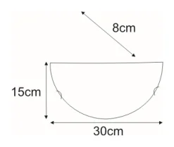 Sklep Kaja Kinkiet z białym kloszem, półplafon K-1521 RG1-08 FEEL | Kaja