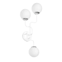 Sklep Kaja Kinkiet z białymi kloszami w kształcie kul K-4058 z serii BA