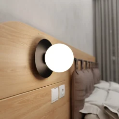 Sklep Kaja Kinkiet z czarną podsufitką i białym kloszem 612/K1 | Kaja Oświetlenie