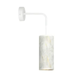 Sklep Kaja Kinkiet z dekoracyjnym abażurem - marmur 1057/K1 KARLI | Kaja