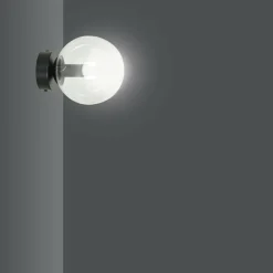 Sklep Kaja Kinkiet z grafitowym kloszem w kształcie kuli 874/K1 | Kaja