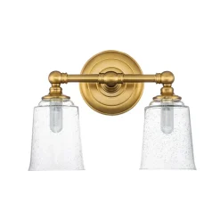 Sklep Kaja Kinkiet z IP44 mosiądz FE-HUGOLAKE2BATH-BB z serii HUGUENOT LAKE