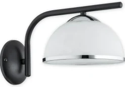 Sklep Kaja Kinkiet z klasycznym białym kloszem O2920 K1 CZA + CH | Kaja