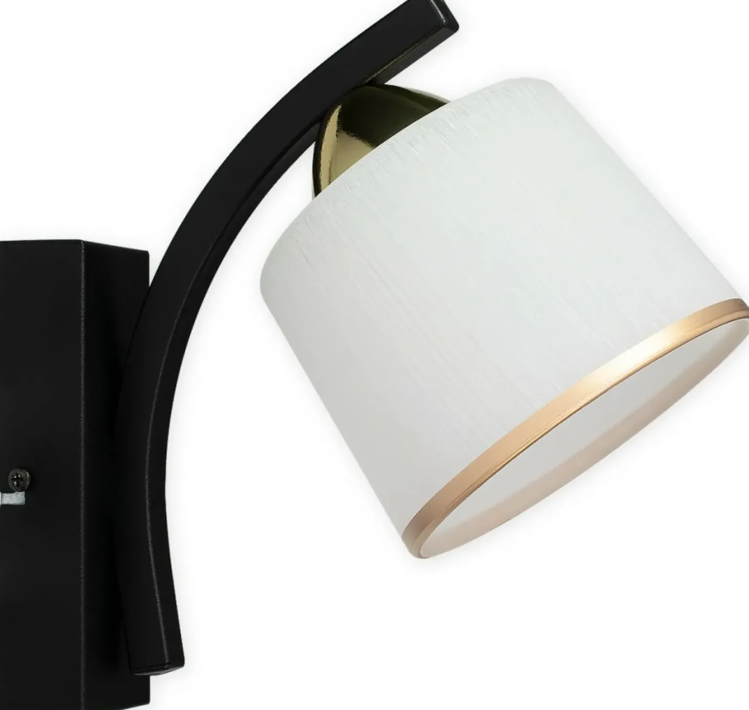 Sklep Kaja Kinkiet z kloszem i ozdobną obręczą O3240 K1 CZA + ZL z serii ALTAR