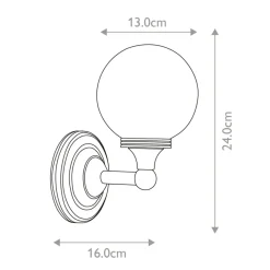Sklep Kaja Kinkiet z kloszem w kształcie kuli BATH-AUSTEN4-PC z serii AUSTEN