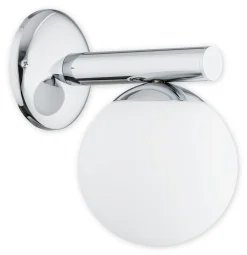 Sklep Kaja Kinkiet z matowym kloszem w kształcie kuli O2910 K1 CH | Kaja