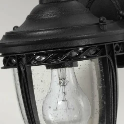 Sklep Kaja Kinkiet z ozdobnym szkłem FE-EB2-S-BLK z serii ENGLISH BRIDLE