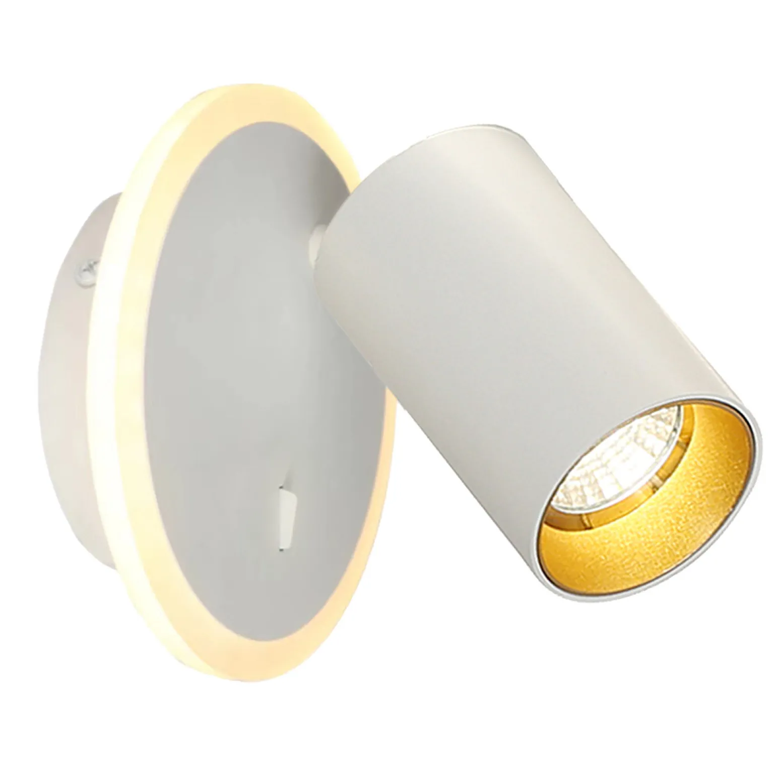 Sklep Kaja Kinkiet z tubą i ledem na tarczy LP-0612/1WS WH PARMA | Kaja