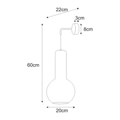 Sklep Kaja Kinkiet ze złotą, rustykalną oprawką K-4528 ARVI WHITE | Kaja