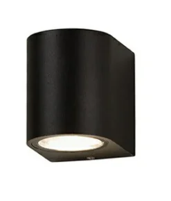 Sklep Kaja Kinkiet zewnętrzny jednostronna czarna tuba GU10 AZ2176 RIMINI | Kaja