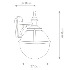 Sklep Kaja Kinkiet zewnętrzny, lampa z kloszem GLENBEIGH-WALL z serii GLENBEIGH