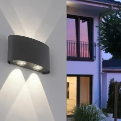 Sklep Kaja Kinkiet zewnętrzny LED w kolorze 9487-13 z serii CARLO | Kaja