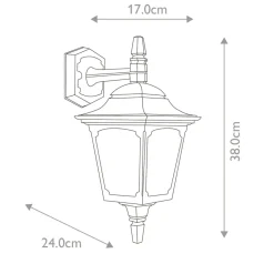 Sklep Kaja Kinkiet zewnętrzny, na jedną żarówkę CPM2-BLACK z serii CHAPEL MINI
