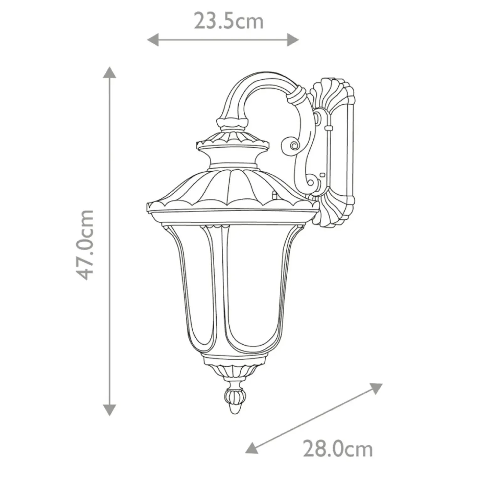 Sklep Kaja Kinkiet zewnętrzny w czarnym kolorze CC2-S-BK z serii CHICAGO