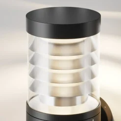 Sklep Kaja Kinkiet zewnętrzny w czarnym kolorze IP54 O439WL-L12GF3K z serii SPIR