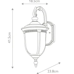 Sklep Kaja Kinkiet zewnętrzny z dekoracyjnym szkłem CL2-S z serii CLEVELAND