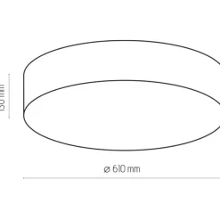 Best Sale Klasyczna, abażurowa lampa sufitowa TK 1581 RONDO | Kaja Oświetlenie Żyrandole Nowoczesne