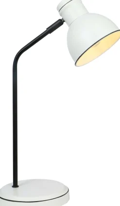 Sklep Kaja Klasyczna, biało-czarna lampka biurkowa 41-72078 z serii ZUMBA | Kaja