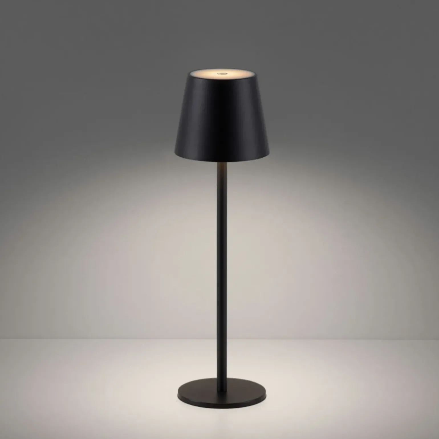 Sklep Kaja Klasyczna, czarna lampka stołowa LED 19250-18 EURIA | Kaja Oświetlenie