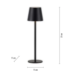 Sklep Kaja Klasyczna, czarna lampka stołowa LED 19250-18 EURIA | Kaja Oświetlenie