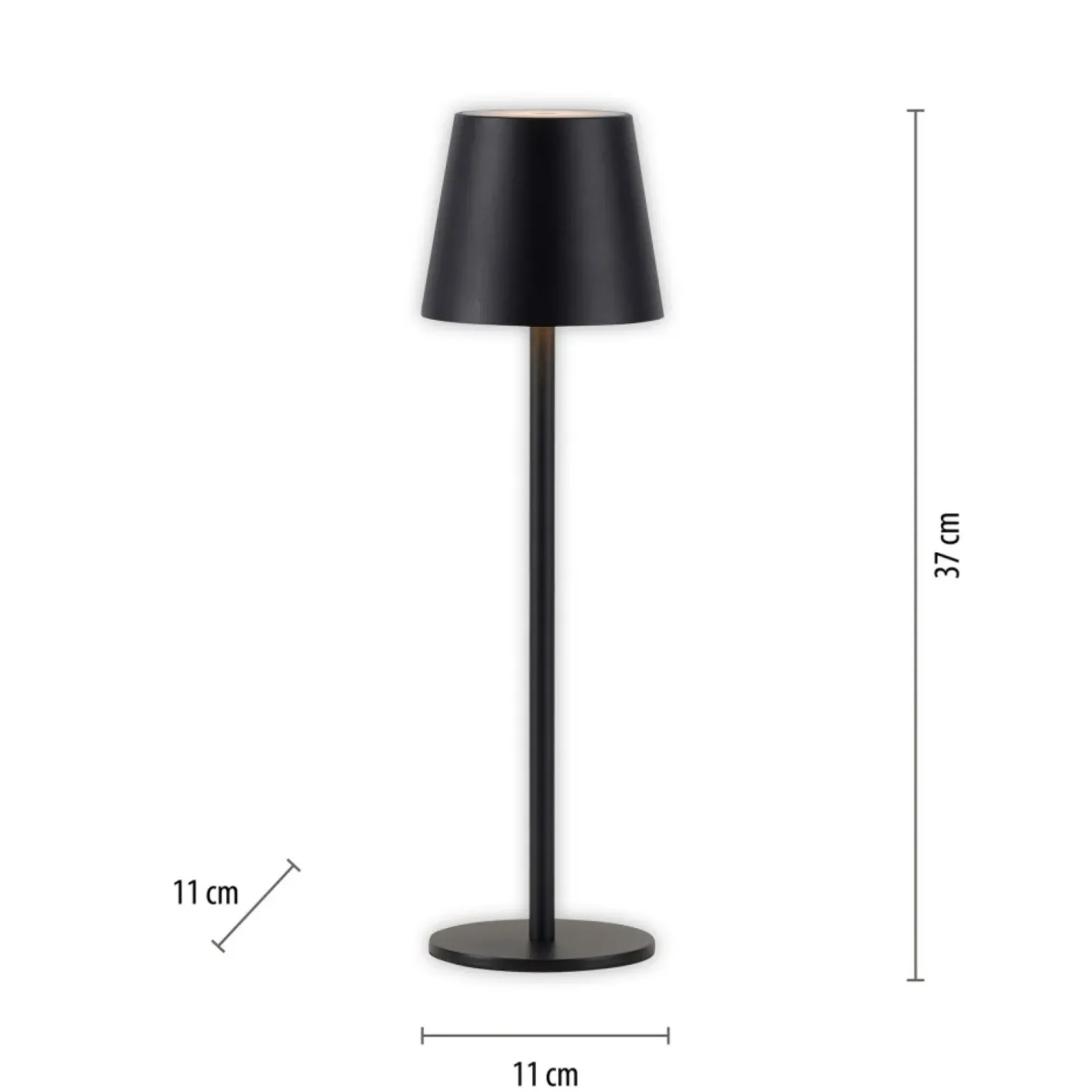 Sklep Kaja Klasyczna, czarna lampka stołowa LED 19250-18 EURIA | Kaja Oświetlenie