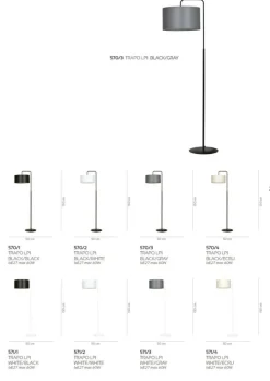 Sklep Kaja Klasyczna lampa podłogowa z abażurem 570/1 TRAPO | Kaja Oświetlenie