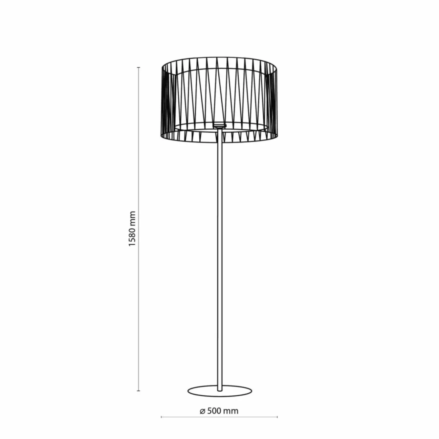 Sklep Kaja Klasyczna lampa podłogowa, styl rustykalny TK 5890 HARMONY | Kaja