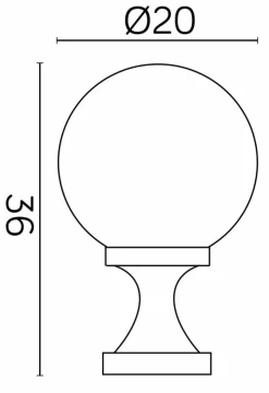 Sklep Kaja Klasyczna lampa stojaca, klosz K 4011/1/KF 200 z serii KULE CLASSIC | Kaja Oświe