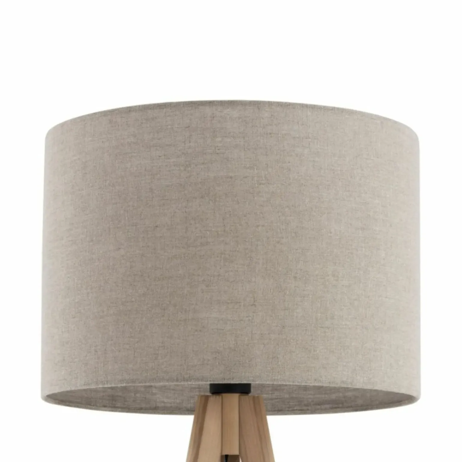 Sklep Kaja Klasyczna lampa stojąca, trójnóg z lnem TK 16021 GRAND SOSNA | Kaja