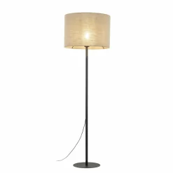 Sklep Kaja Klasyczna lampa stojąca z jutowym abażurem TK 16012 EARTH | Kaja