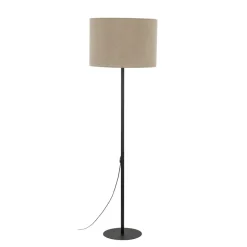 Sklep Kaja Klasyczna lampa stojąca z jutowym abażurem TK 16012 EARTH | Kaja