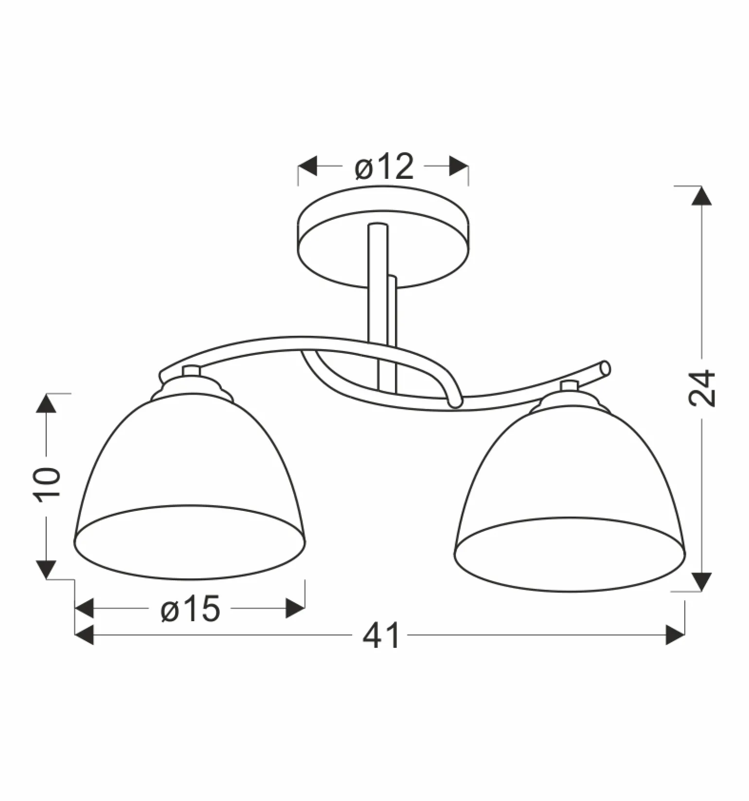 Sklep Kaja Klasyczna lampa sufitowa z białymi kloszami 32-22455 z serii GRACJA | Kaja Oświe