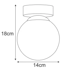 Cheap Klasyczna lampa sufitowa z pojedynczym kloszem K-5360 z serii INEZ Żyrandole Nowoczesne