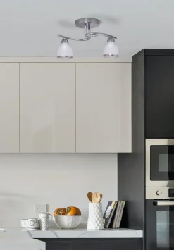 Sklep Kaja Klasyczna lampa sufitowa K-JSL-8090/2 CHR SAMIRA | Kaja Oświetlenie