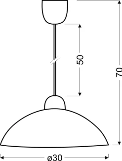 Sklep Kaja Klasyczna lampa wisząca do kuchni 31-49875 LETYCJA | Kaja Oświetlenie