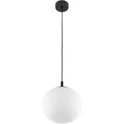 Store Klasyczna lampa wisząca do sypialni ⌀25cm TK 4759 VIBE WHITE | Kaja Żyrandole Nowoczesne