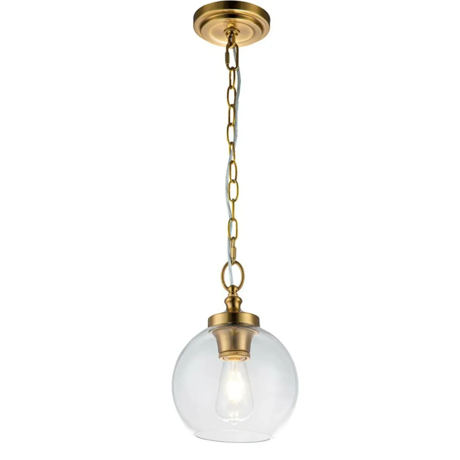 Sklep Kaja Klasyczna lampa wisząca, mosiądz FE-TABBY-P-S-BB z serii TABBY