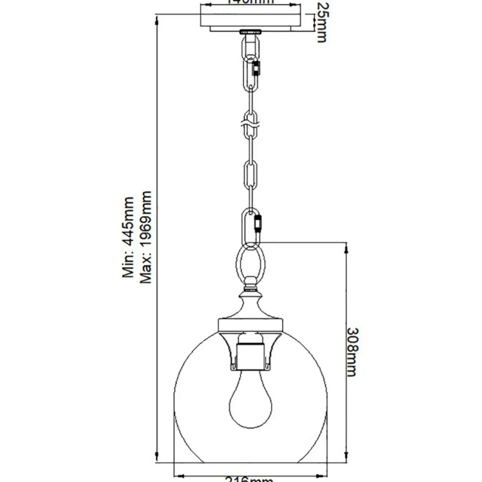 Sklep Kaja Klasyczna lampa wisząca, mosiądz FE-TABBY-P-S-BB z serii TABBY