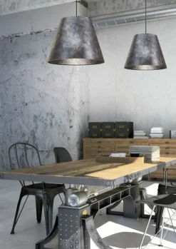 Sklep Kaja Klasyczna lampa wisząca z abażurem 31-38319 PLATINO | Kaja Oświetlenie