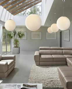 Cheap Klasyczna lampa wisząca z dużą kulą ⌀30cm AZ2516 WHITE BALL | Kaja Żyrandole Nowoczesne