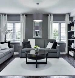 Outlet Klasyczna lampa wisząca z abażurem K-4340 SIMONE GRAY | Kaja Żyrandole Nowoczesne