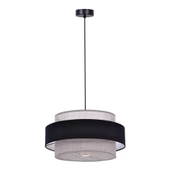 Sklep Kaja Klasyczna lampa wisząca z podwójnym abażurem K-5171 z serii ETELA